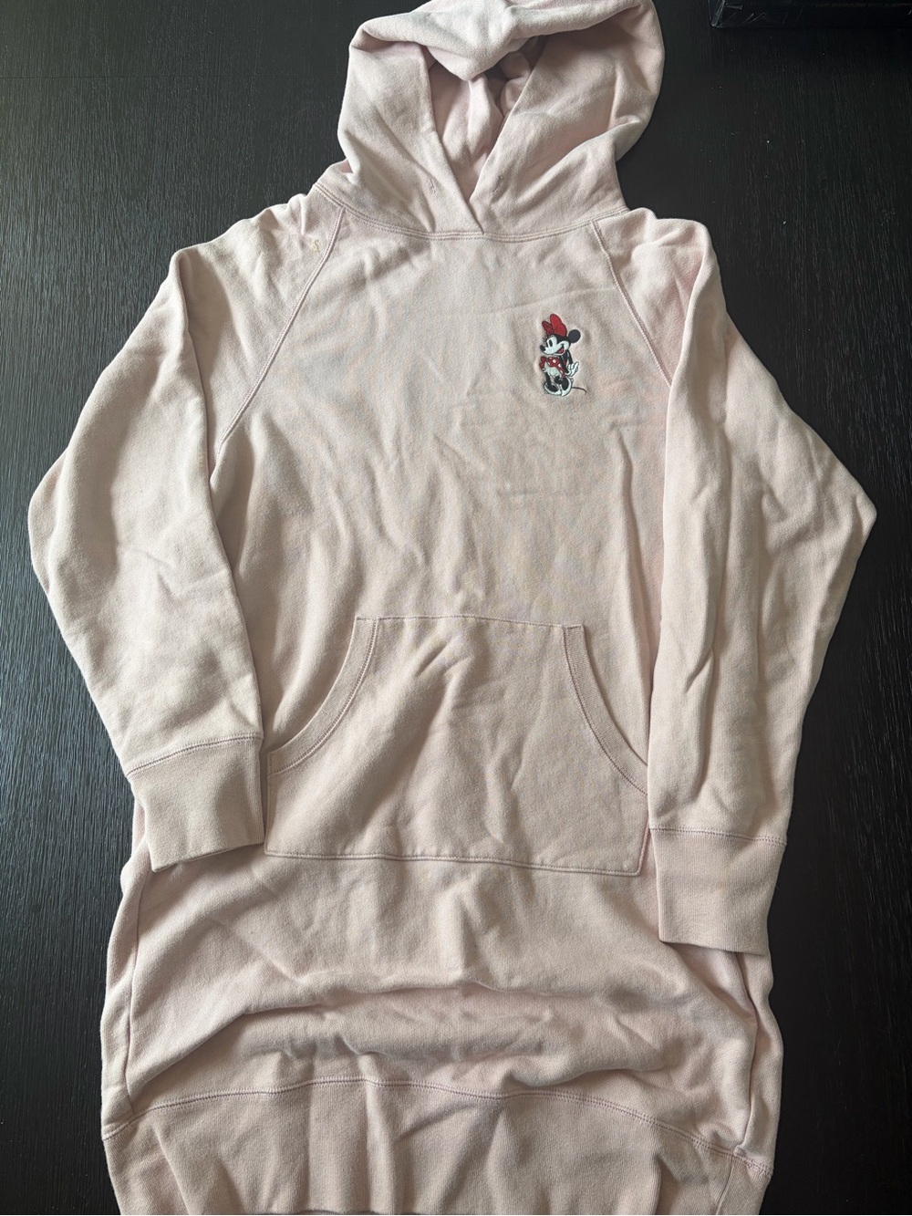 Disney Pink Mickey Stands Hooded Sweatshirt Dress (Like NEW)